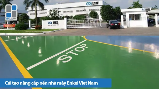 Cải tạo nền nhà xưởng tại nhà máy thuộc công ty ENKEI Việt Nam