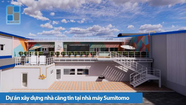 Dự án xây dựng khu nhà ăn tại Sumitomo Heavy Industries Factory